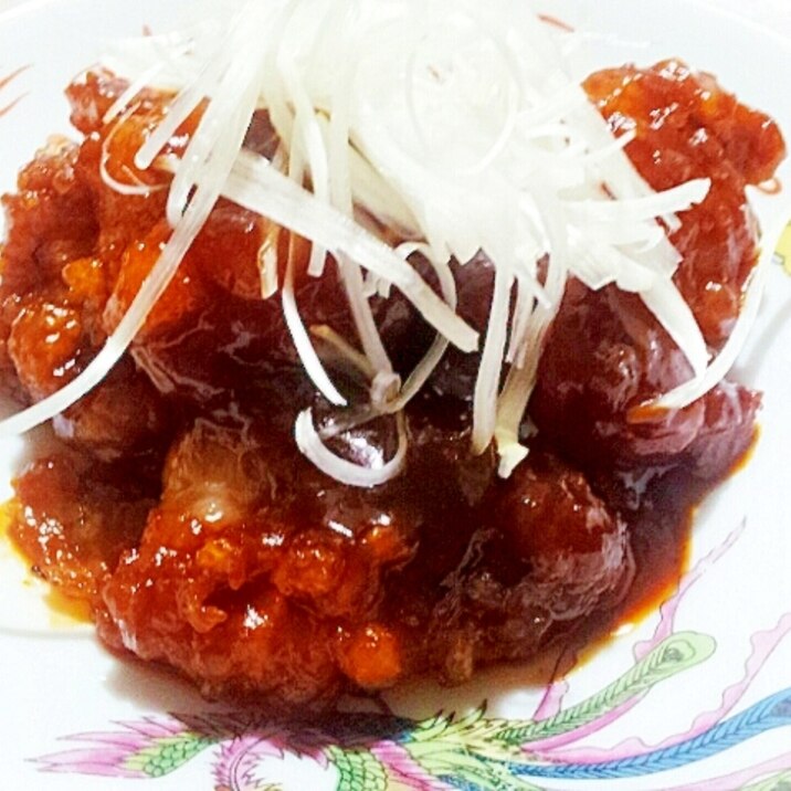 定番料理をアレンジ♪☆鶏から揚げの韓国風